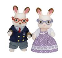 Sylvanian Families opa en oma Chocoladekonijn 5190 - thumbnail