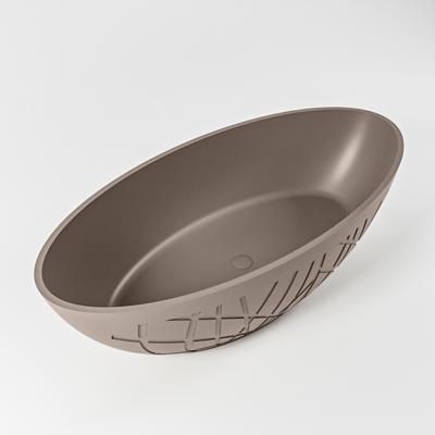 Vrijstaand Bad MONDIAZ HOLM 180x85cm Kleur Smoke / Smoke Vrijstaand Bad MONDIAZ HOLM 180x85cm Kleur Smoke / Smoke