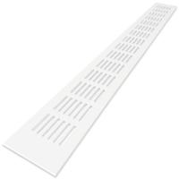 Ventilatiestrip Aluminium Lxh 600 X 60mm (g61-6006w) - Wit Ral9010 - thumbnail