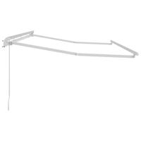 VidaXL Zijde frame wit 4 x 2 m metaal - thumbnail