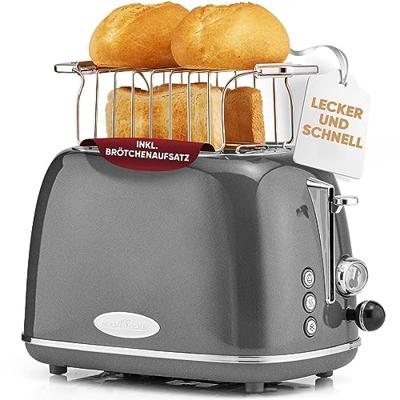 Profi Cook PC-TA 1193 Broodrooster RVS, Antraciet Profi Cook PC-TA 1193 Broodrooster RVS, Antraciet