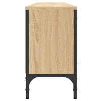 Tv-meubel met lade 200x25x44 cm bewerkt hout sonoma eikenkleur - thumbnail