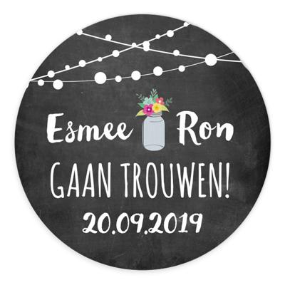 Sluitzegel rond 35mm Krijtbord festival