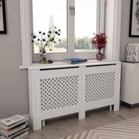 Radiatorombouw 152x19x81,5 cm MDF wit - thumbnail