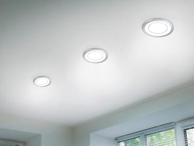 Trio Led inbouwspotCore 8,2cm grijs - 652610106