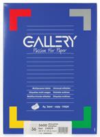 Gallery witte etiketten ft 48,9 x 29,6 mm (b x h), rechte hoeken, doos van 3.600 etiketten - thumbnail