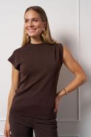 Fanny button top - espresso - 13344 - thumbnail