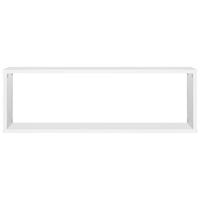 Wandschappen kubus 2 st 80x15x26,5 cm bewerkt hout wit - thumbnail