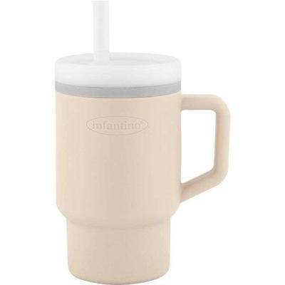 Mijn eerste siliconen cup - INFANTINO - 255 ml - Zandkleur