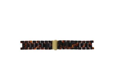 Horlogeband Michael Kors MK5038 Kunststof/Plastic Bruin 8mm Horlogeband Michael Kors MK5038 Kunststof/Plastic Bruin 8mm