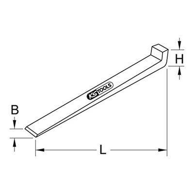 KS Tools 963.2232 Brozeplus neusdeel 400x30x40x40x15 mm