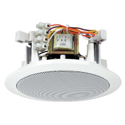 Monacor EDL-24 PA-inbouwluidspreker 6 W 100 V Wit 1 stuk(s)