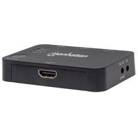 Manhattan neu HDMI-switch 3 poorten 3D-weergave mogelijk, LED-weergave, Ultra HD-geschikt, Met afstandsbediening, Met status-LEDs, Vergulde connectoren 4096 x - thumbnail