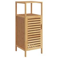 Badkamerkastje met schap 36x33x87 cm bamboe - thumbnail