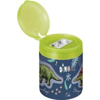 Brunnen puntenslijper Dino junior 4 x 5,5 cm staal blauw/groen - thumbnail