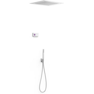 Tres electronische inbouw doucheset met regendouche chroom 09286561