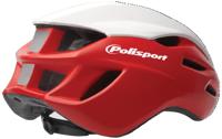Polisport helm aero road mat rood/glans wit/zwart m 55-58cm - thumbnail