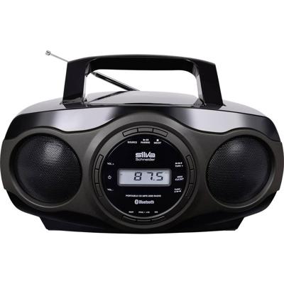 Silva Schneider MPC 17.7 BT Radio/CD-speler VHF (FM) CD, AUX, Bluetooth, USB Zwart, Grijs Silva Schneider MPC 17.7 BT Radio/CD-speler VHF (FM) CD, AUX, Bluetooth, USB Zwart, Grijs