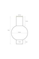 Pip Studio Vaas Metaal Medium Oker 24x40cm - thumbnail