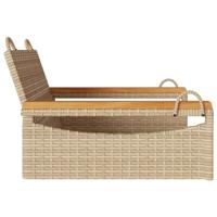 Schommelbank 63x62x40 cm poly rattan beige - thumbnail