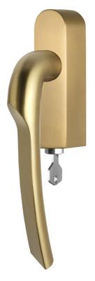 Formani Rivio by Gensler GL102-DKLOCK-O draaikiepgarnituur afsluitbaar rechtsdraaiend - PVD mat goud