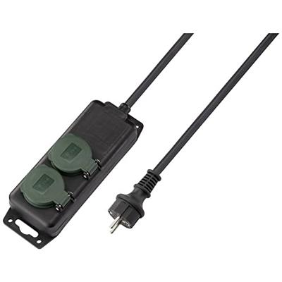 Sygonix SY-5145338 power strip without Schalter black, green Schutzkontakt