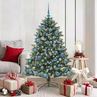 VidaXL Kunstkerstboom met 150 led groen 150 cm pvc en plastic en staal - thumbnail