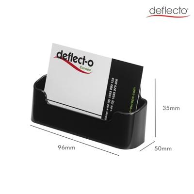 Deflecto Visitekaarthouder 1 opbergvak, zwart