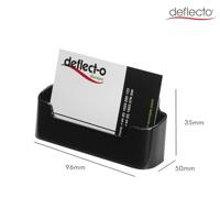 Deflecto Visitekaarthouder 1 opbergvak, zwart - thumbnail