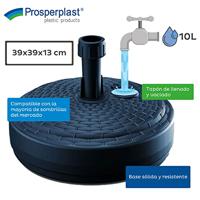 Parasolvoet Antraciet Polyrattan Optiek Ø39cm - thumbnail