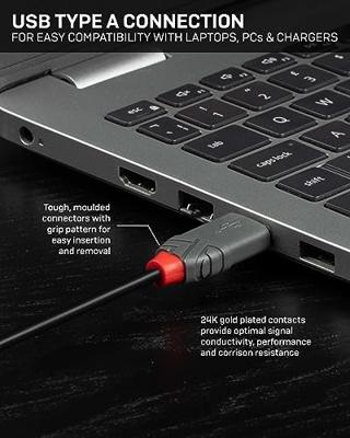 LINDY 36725 USB-kabel USB 2.0 USB-A stekker, USB-mini-B stekker 5.00 m Zwart Vergulde steekcontacten