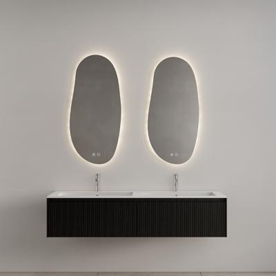 Badkamermeubel Gliss Design Timotheus 200 cm Black Veneer (Keuze Wastafel)