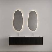 Badkamermeubel Gliss Design Timotheus 200 cm Black Veneer (Keuze Wastafel) - thumbnail