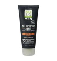 So Bio Etic Showergel for men 3 in 1 cedar 200 Milliliter - thumbnail