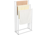 Niceey Handdoekrek Vrijstaand 3 Armen - Metaal - Wit - 86 cm - thumbnail