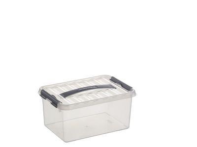 Sunware Q-line box 6 liter transp/metaal