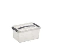 Sunware Q-line opbergbox 6L transp./metaal - thumbnail