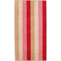 Cawö Cawö Coast Handdoek rot/natur 50/100 - thumbnail