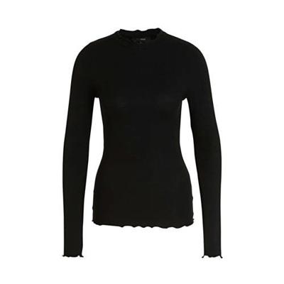 anytime frill top zwart anytime frill top zwart