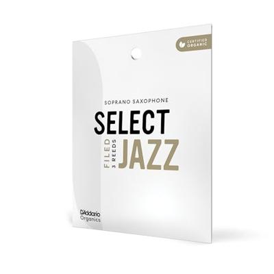 D&apos;Addario Woodwinds ORSF03SSX2H Organic Select Jazz Sopraansaxofoonriet, 2 hard, 3-pack
