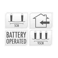 Zilverdraad 40Led Warm White, 195cm - thumbnail