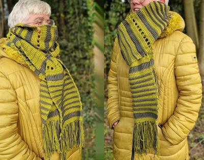 Haakpatroon byClaire Ribbelsjaal