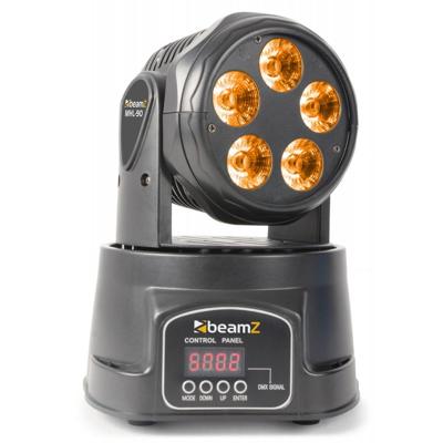 BeamZ MHL90 Mini wash LED moving-head 5x 18W RGBAW-UV