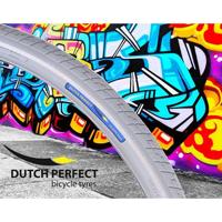 DUTCH PERFECT Buitenband 28 x 1.40" / 40-622mm anti-lek - grijs met reflectie - thumbnail