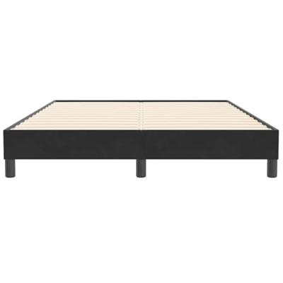 Bedframe zonder matras 160x210 cm fluweel zwart
