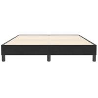 Bedframe zonder matras 160x210 cm fluweel zwart - thumbnail