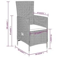 7-delige Tuinset met kussens beige - thumbnail