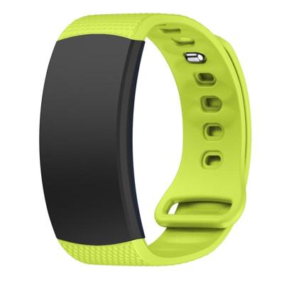 Siliconen polsband horloge band voor Samsung Gear Fit2 SM-R360 polsband maat: 150-213mm (groen)