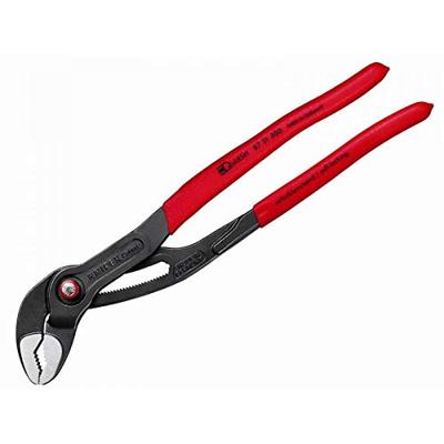 Knipex Cobra® QuickSet Hightech-Waterpomptang | 300 mm Lengte | Anti-Slip | Kunststof Bekleed | Grijs Geatramenteerd - 87 21 300 SB Knipex Cobra® QuickSet Hightech-Waterpomptang | 300 mm Lengte | Anti-Slip | Kunststof Bekleed | Grijs Geatramenteerd - 87 21 300 SB