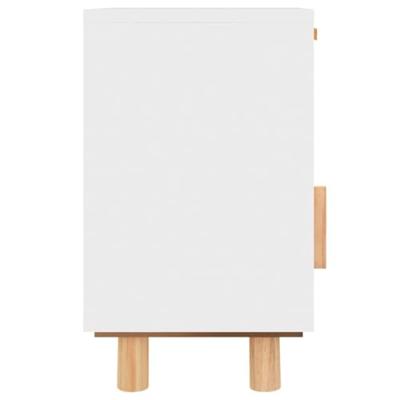 Nachtkastjes 2 st massief grenenhout en natuurlijk rattan wit Nachtkastjes 2 st massief grenenhout en natuurlijk rattan wit